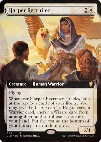 Harper Recruiter (Extended Art) [Commander Legends: Battle for Baldur's Gate] | Anubis Games and Hobby