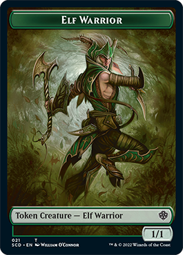 Elf Warrior // Soldier Double-Sided Token [Starter Commander Decks] | Anubis Games and Hobby