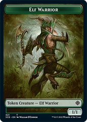 Elf Warrior // Cat Beast Double-Sided Token [Starter Commander Decks] | Anubis Games and Hobby