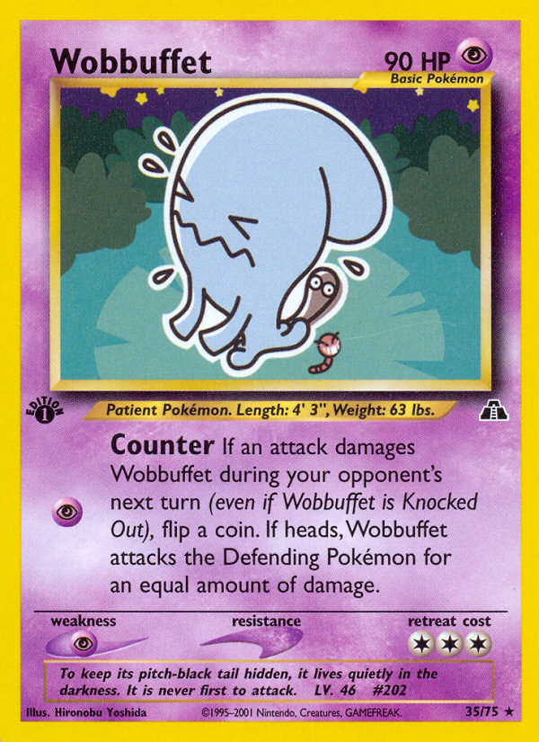 Wobbuffet (35/75) [Neo Discovery 1st Edition] | Anubis Games and Hobby