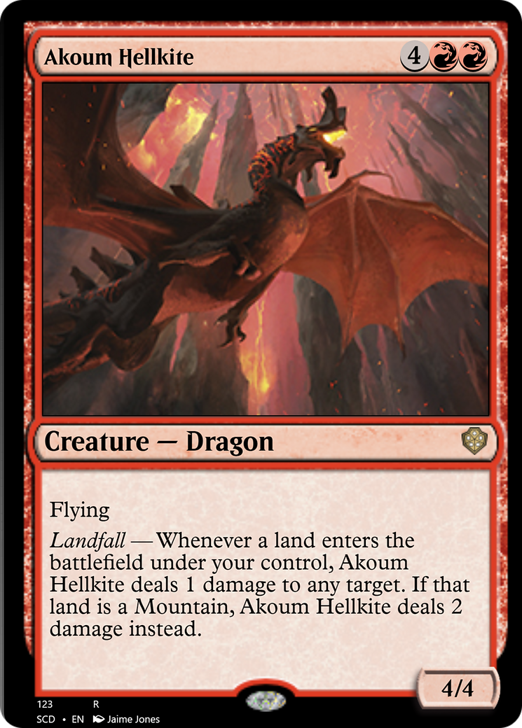 Akoum Hellkite [Starter Commander Decks] | Anubis Games and Hobby