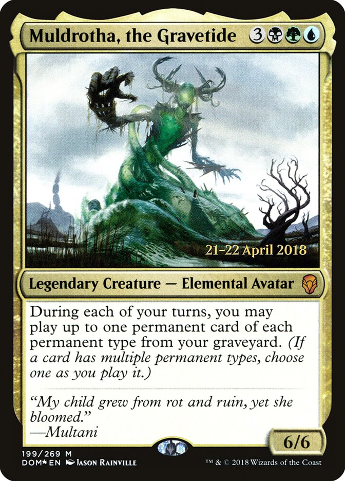 Muldrotha, the Gravetide [Dominaria Prerelease Promos] | Anubis Games and Hobby