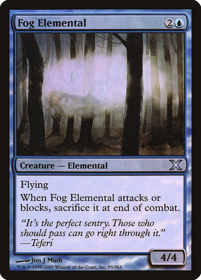 Fog Elemental (Premium Foil) [Tenth Edition] | Anubis Games and Hobby