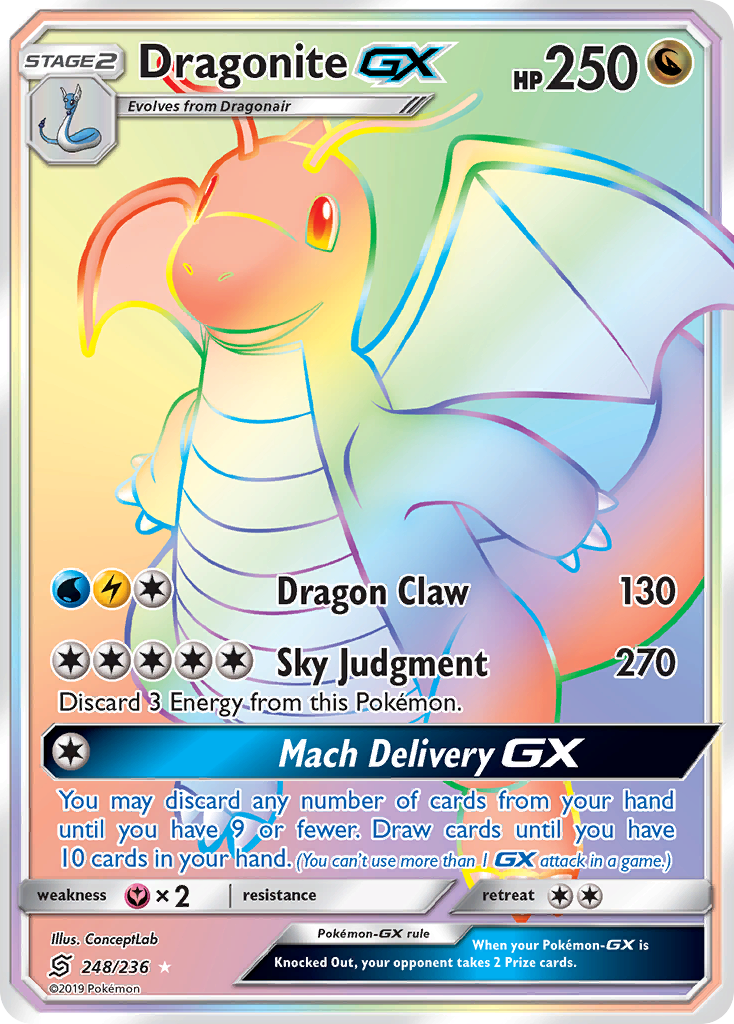 Dragonite GX (248/236) [Sun & Moon: Unified Minds] | Anubis Games and Hobby