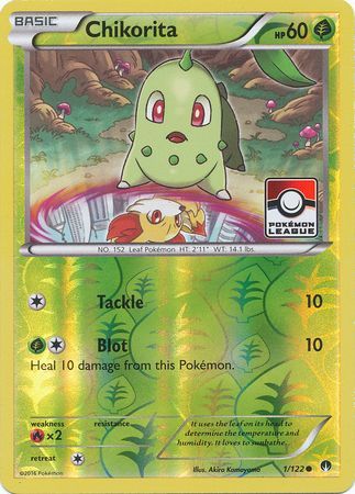 Chikorita (1/122) (League Promo) [XY: BREAKpoint] | Anubis Games and Hobby