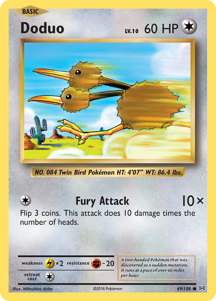 Doduo (69/108) [XY: Evolutions] | Anubis Games and Hobby