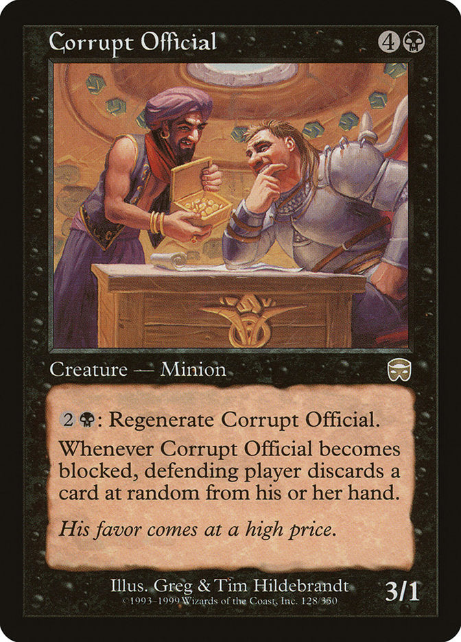 Corrupt Official [Mercadian Masques] | Anubis Games and Hobby