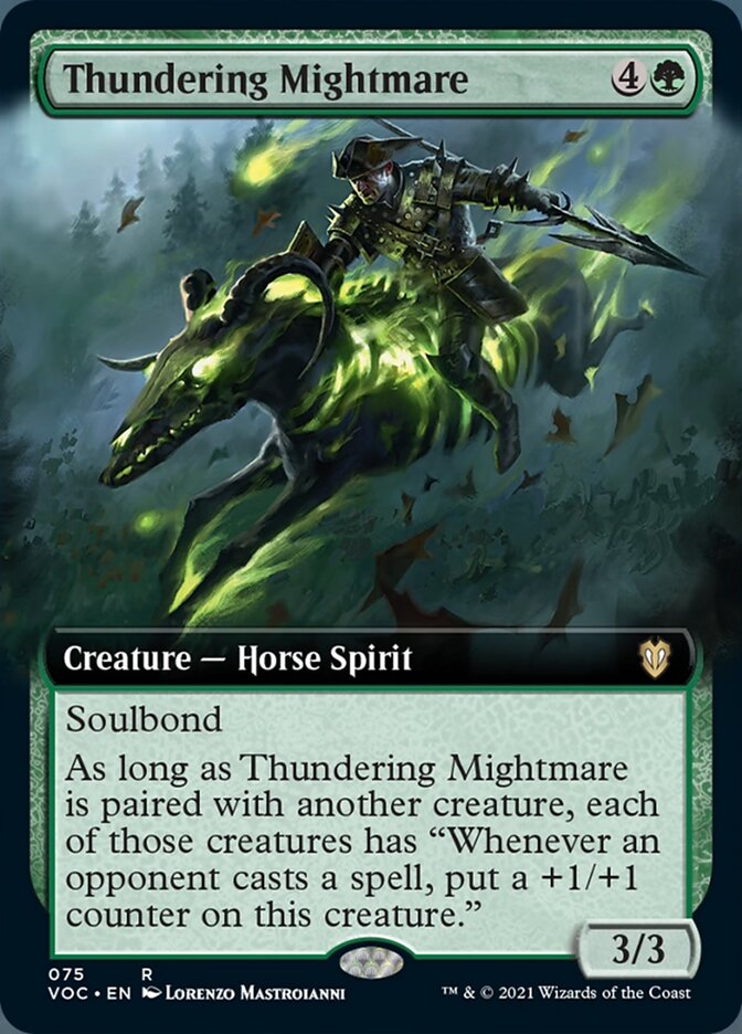 Thundering Mightmare (Extended Art) [Innistrad: Crimson Vow Commander] | Anubis Games and Hobby