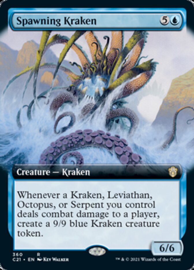 Spawning Kraken (Extended Art) [Commander 2021] | Anubis Games and Hobby