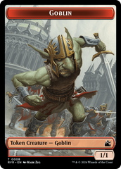 Goblin (0008) // Rhino Double-Sided Token [Ravnica Remastered Tokens] | Anubis Games and Hobby