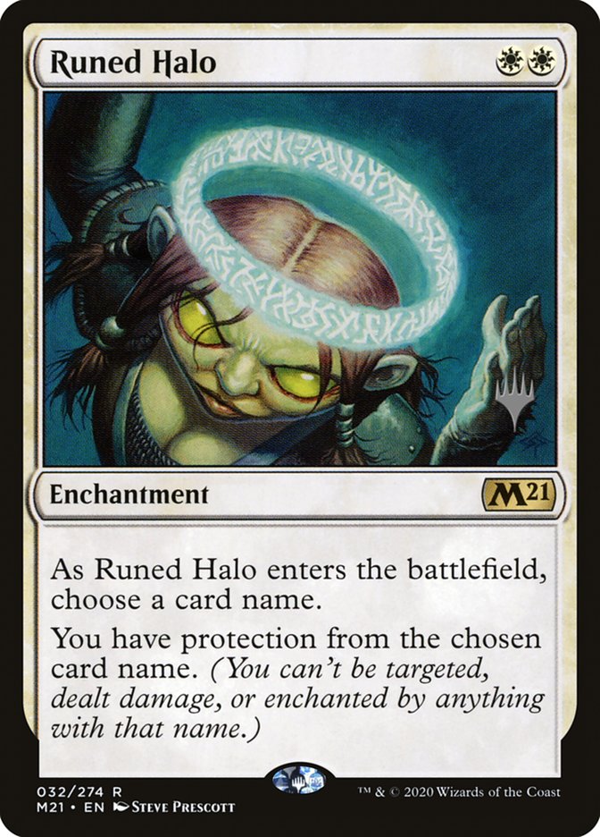 Runed Halo (Promo Pack) [Core Set 2021 Promos] | Anubis Games and Hobby