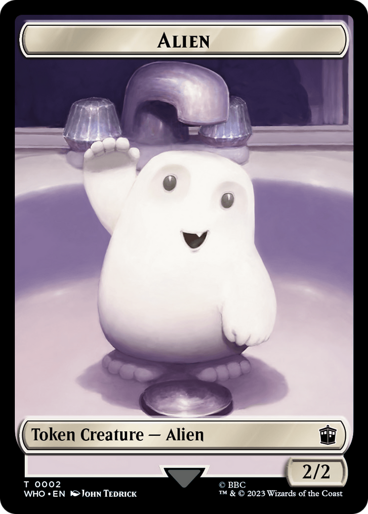 Alien // Mark of the Rani Double-Sided Token [Doctor Who Tokens] | Anubis Games and Hobby