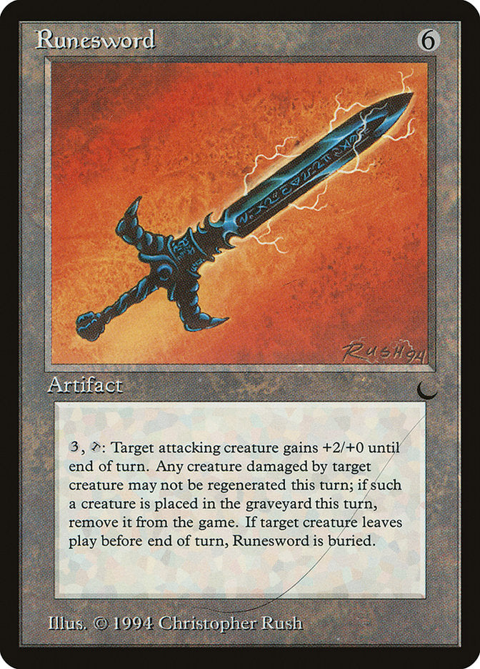 Runesword (Misprinted) [The Dark] | Anubis Games and Hobby