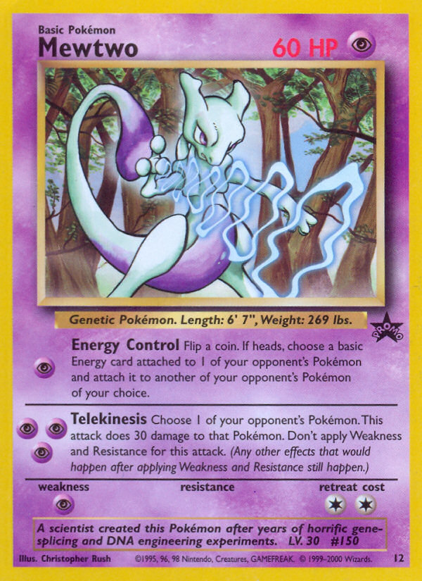 Mewtwo (12) [Wizards of the Coast: Black Star Promos] | Anubis Games and Hobby