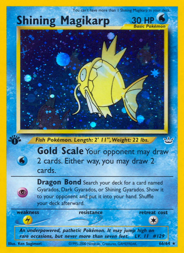 Shining Magikarp (66/64) [Neo Revelation 1st Edition] | Anubis Games and Hobby