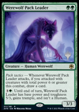 Werewolf Pack Leader (Promo Pack) [Dungeons & Dragons: Adventures in the Forgotten Realms Promos] | Anubis Games and Hobby