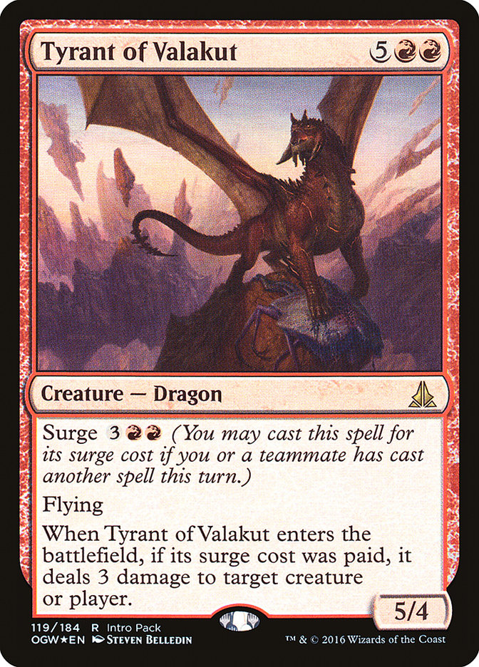 Tyrant of Valakut (Intro Pack) [Oath of the Gatewatch Promos] | Anubis Games and Hobby