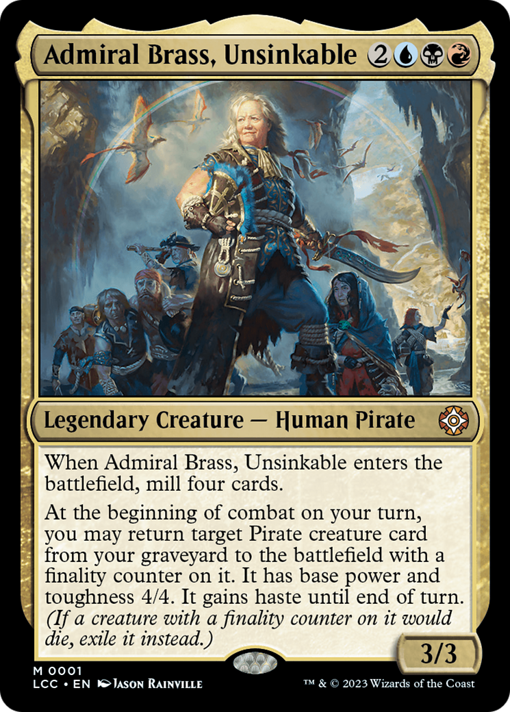 Admiral Brass, Unsinkable [The Lost Caverns of Ixalan Commander] | Anubis Games and Hobby