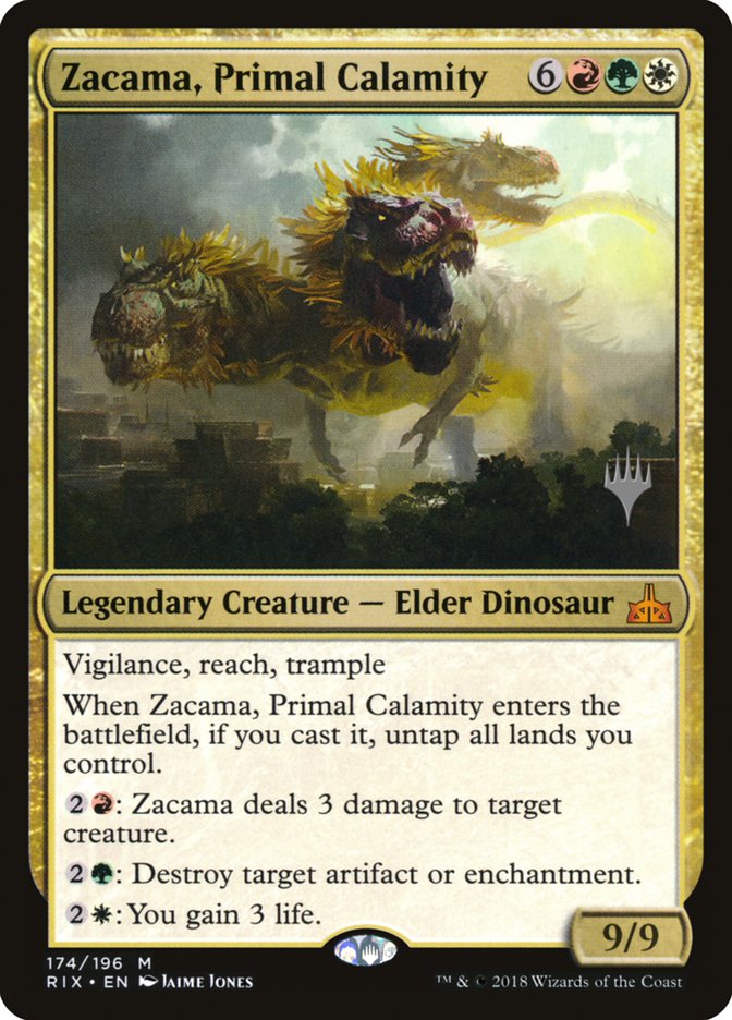 Zacama, Primal Calamity (Promo Pack) [Rivals of Ixalan Promos] | Anubis Games and Hobby