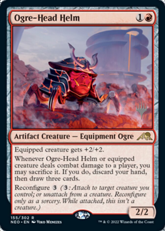 Ogre-Head Helm (Promo Pack) [Kamigawa: Neon Dynasty Promos] | Anubis Games and Hobby