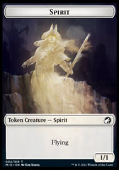 Spirit // Bird Double-Sided Token [Innistrad: Midnight Hunt Tokens] | Anubis Games and Hobby