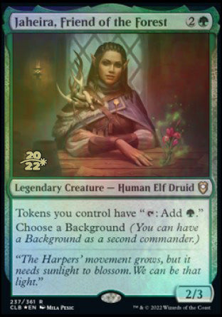 Jaheira, Friend of the Forest [Commander Legends: Battle for Baldur's Gate Prerelease Promos] | Anubis Games and Hobby