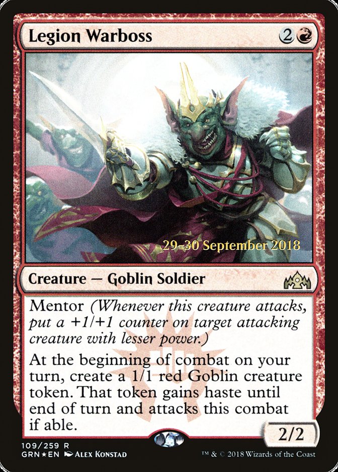Legion Warboss [Guilds of Ravnica Prerelease Promos] | Anubis Games and Hobby