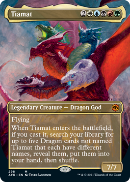 Tiamat (Borderless Alternate Art) [Dungeons & Dragons: Adventures in the Forgotten Realms] | Anubis Games and Hobby