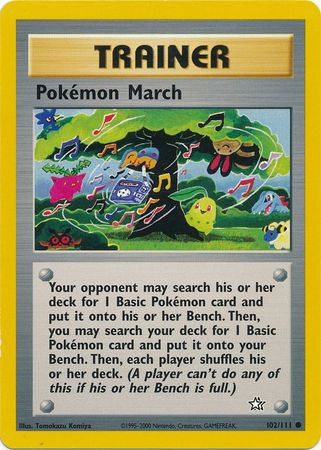 Pokemon March (102/111) [Neo Genesis Unlimited] | Anubis Games and Hobby