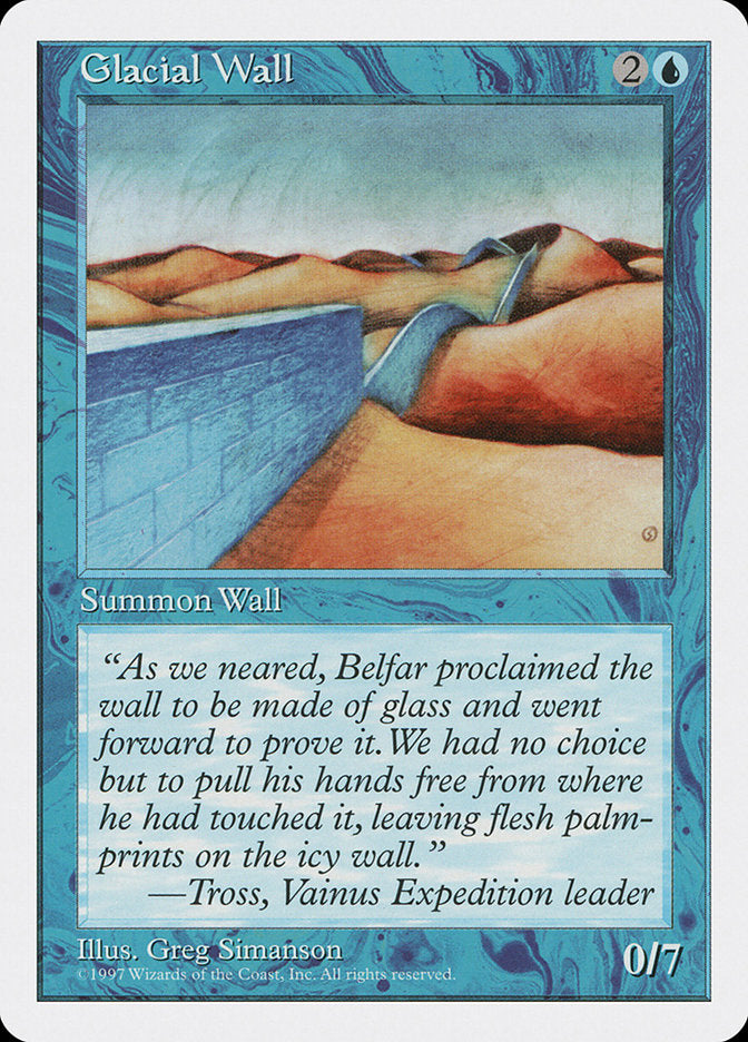 Glacial Wall [Fifth Edition] | Anubis Games and Hobby