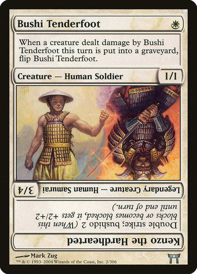 Bushi Tenderfoot // Kenzo the Hardhearted [Champions of Kamigawa] | Anubis Games and Hobby