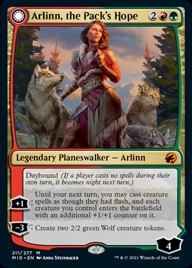 Arlinn, the Pack's Hope // Arlinn, the Moon's Fury [Innistrad: Midnight Hunt] | Anubis Games and Hobby