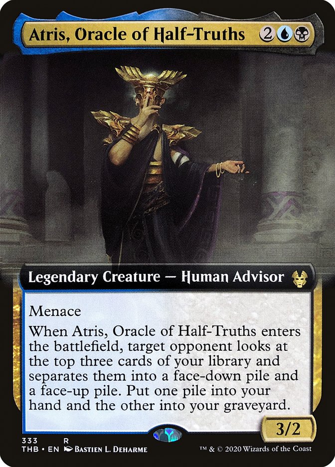 Atris, Oracle of Half-Truths (Extended Art) [Theros Beyond Death] | Anubis Games and Hobby