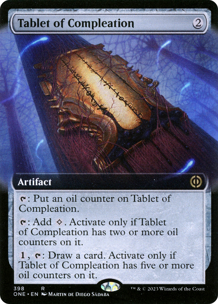 Tablet of Compleation (Extended Art) [Phyrexia: All Will Be One] | Anubis Games and Hobby