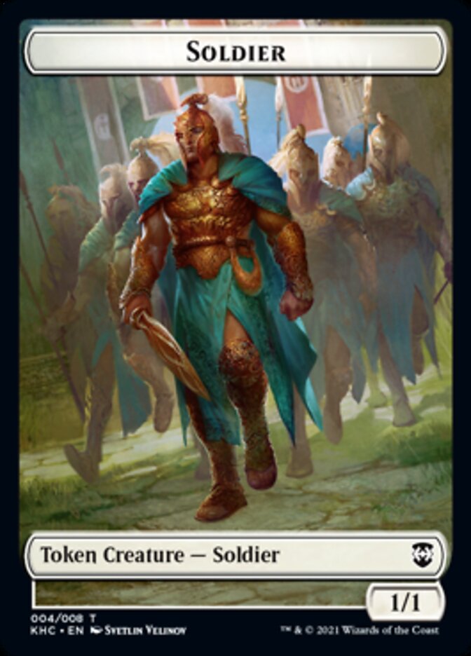 Soldier Token [Kaldheim Commander Tokens] | Anubis Games and Hobby