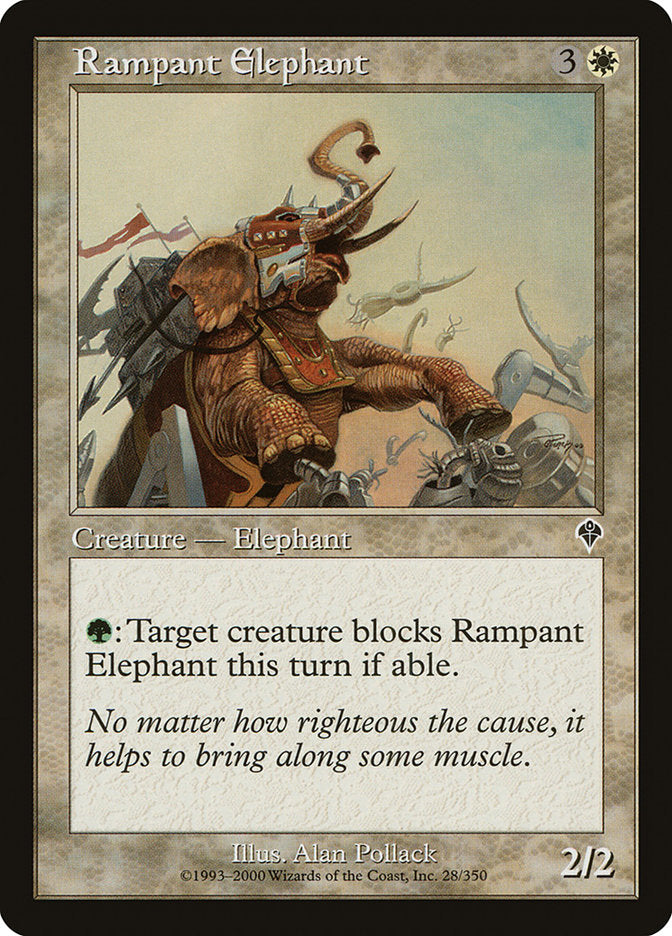 Rampant Elephant [Invasion] | Anubis Games and Hobby
