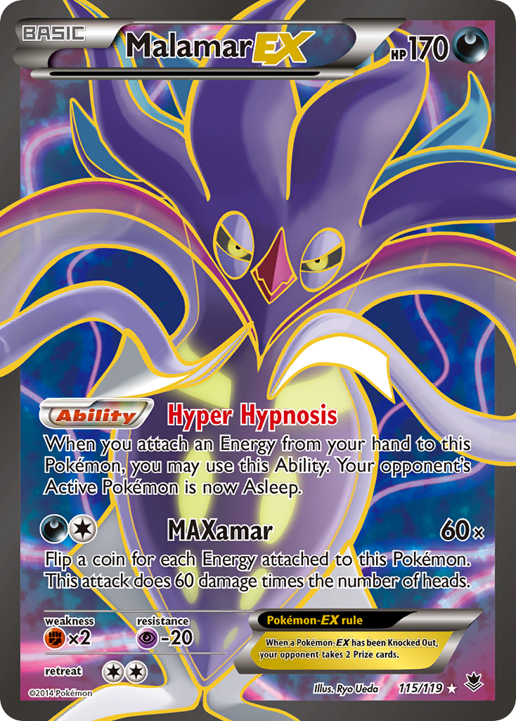 Malamar EX (115/119) [XY: Phantom Forces] | Anubis Games and Hobby