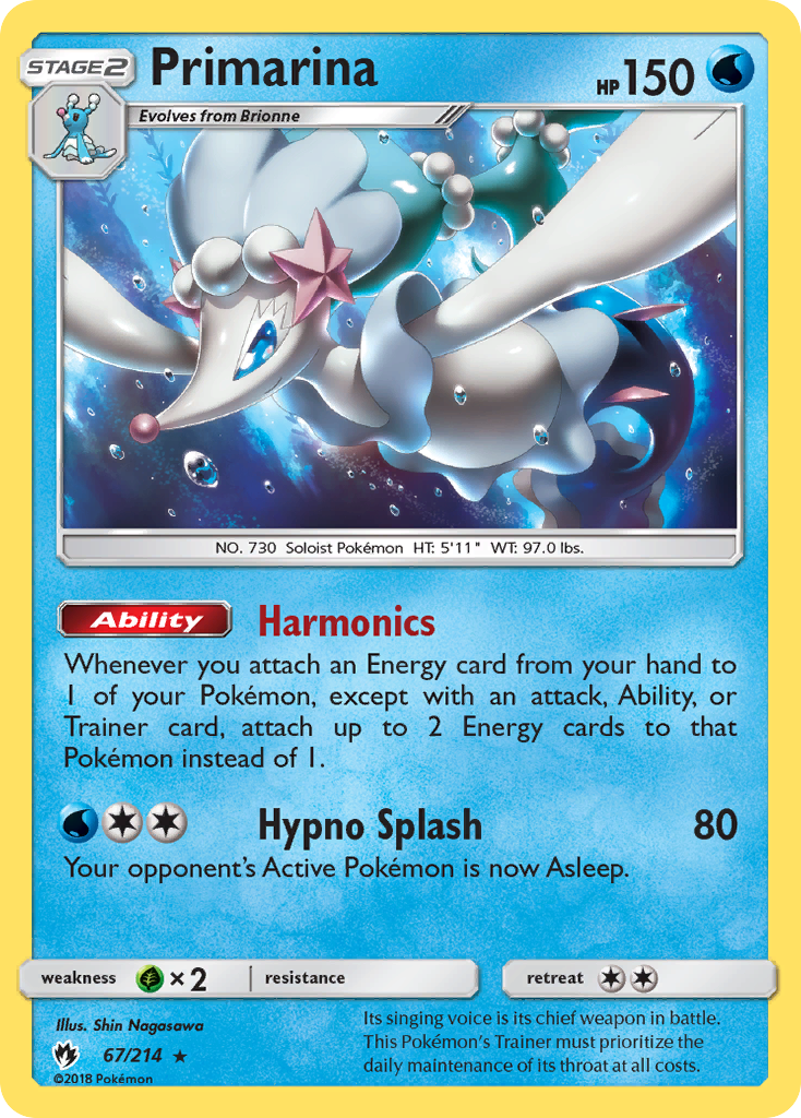 Primarina (67/214) [Sun & Moon: Lost Thunder] | Anubis Games and Hobby