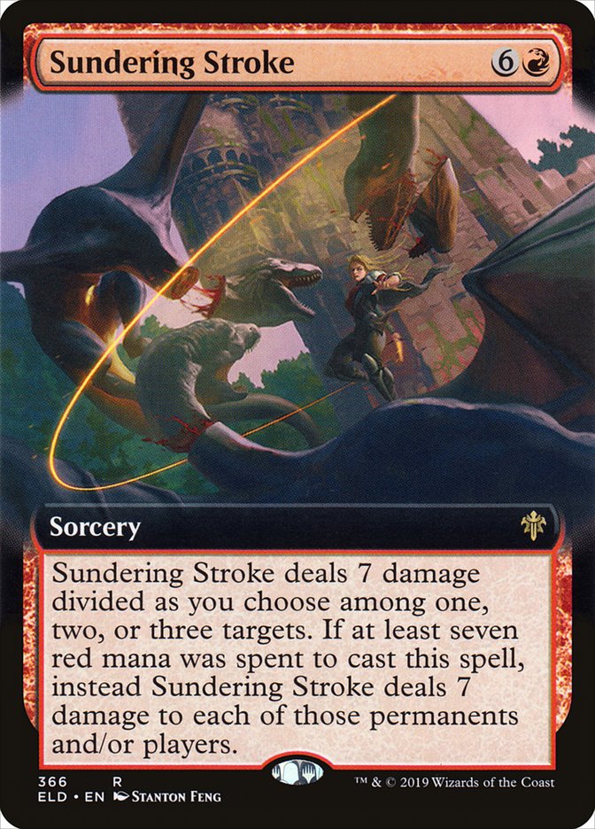 Sundering Stroke (Extended Art) [Throne of Eldraine] | Anubis Games and Hobby