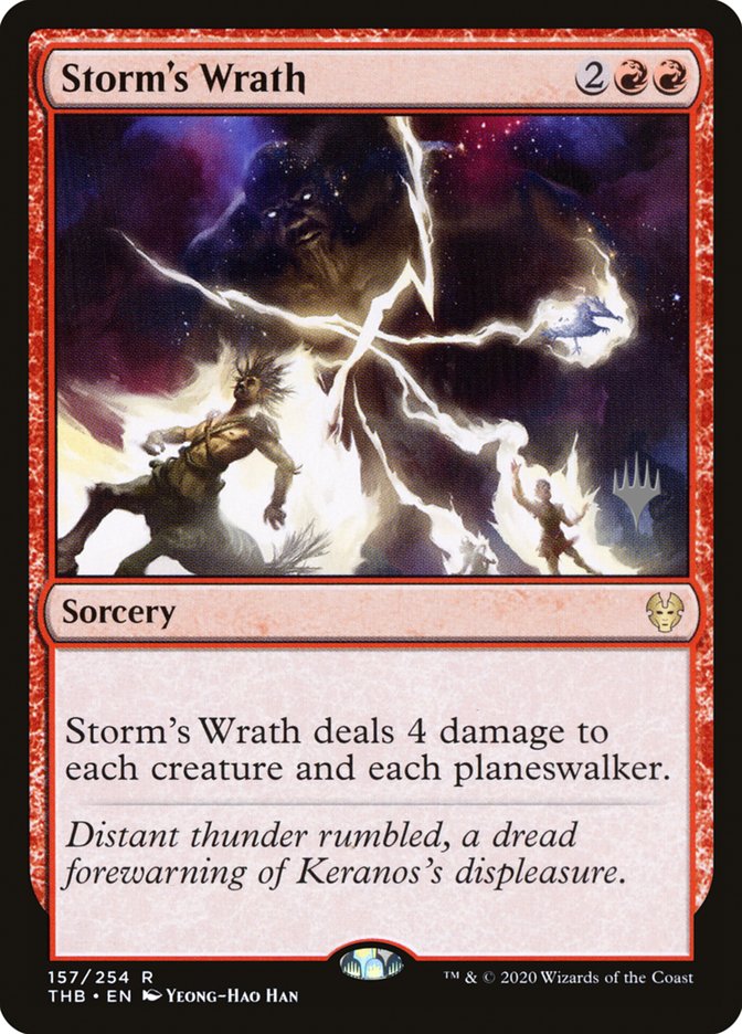 Storm's Wrath (Promo Pack) [Theros Beyond Death Promos] | Anubis Games and Hobby