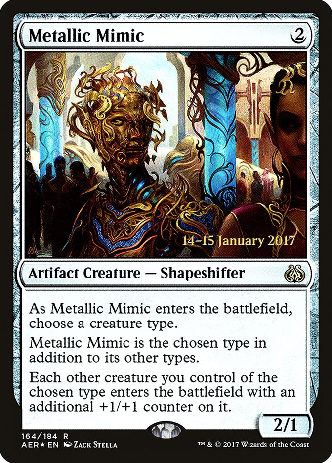 Metallic Mimic [Aether Revolt Prerelease Promos] | Anubis Games and Hobby