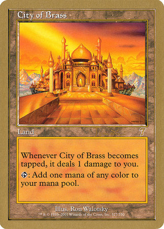 City of Brass - 2001 Jan Tomcani (7ED) [World Championship Decks 2001] | Anubis Games and Hobby