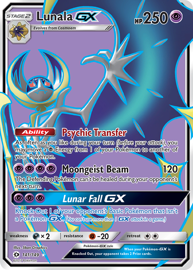 Lunala GX (141/149) [Sun & Moon: Base Set] | Anubis Games and Hobby