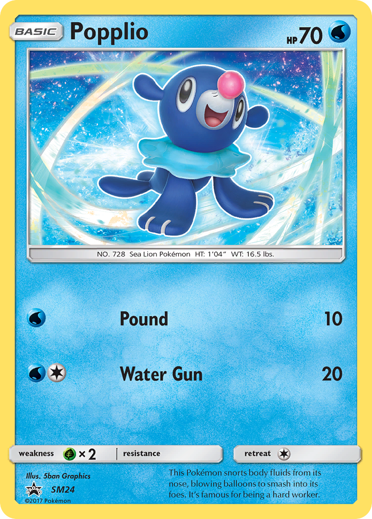 Popplio (SM24) [Sun & Moon: Black Star Promos] | Anubis Games and Hobby