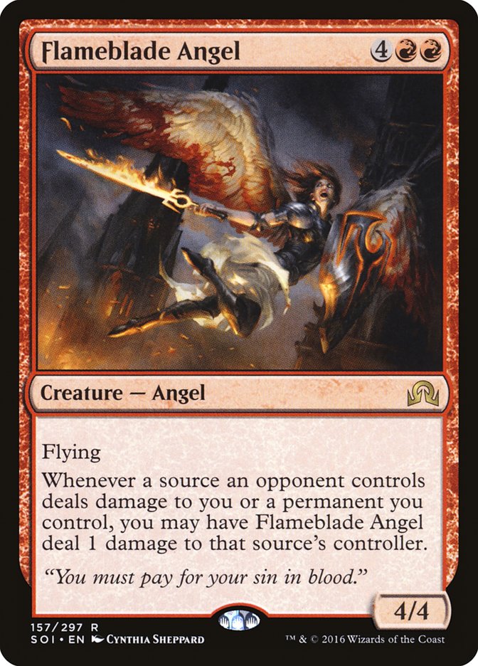 Flameblade Angel [Shadows over Innistrad] | Anubis Games and Hobby