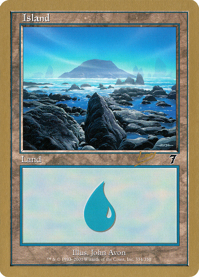 Island (rl334) (Raphael Levy) [World Championship Decks 2002] | Anubis Games and Hobby