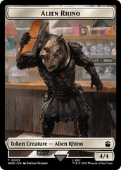 Alien Rhino // Mutant Double-Sided Token [Doctor Who Tokens] | Anubis Games and Hobby