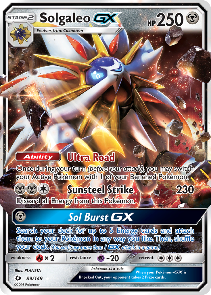 Solgaleo GX (89/149) [Sun & Moon: Base Set] | Anubis Games and Hobby