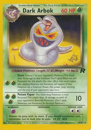 Dark Arbok (19/82) (W Stamped Promo) [Team Rocket Unlimited] | Anubis Games and Hobby