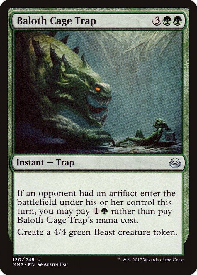 Baloth Cage Trap [Modern Masters 2017] | Anubis Games and Hobby